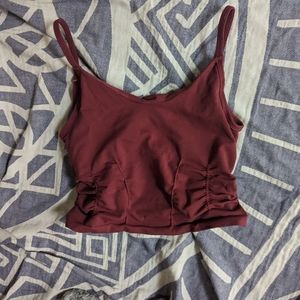 Free People Movement Maroon crop